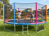 Everfit 14FT Kids Trampoline Rebounder with Enclosure Net Storage Bag TRAMPO-C-14FT-MC-ABC