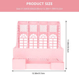 Plastic File Holder Organizer for Office and Student Use, Desktop Document Organizer and Magazine V1369-AZ3-W-18264