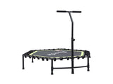Everfit 48inch Hexagon Fitness Trampoline Rebounder Adjustable Handrail Green TRAMPO-C-MINI48-H-GNBK