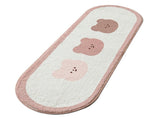 Cartoon Animal Pattern Area Rug Door Mat Soft Cute Oval Rug Bedside Carpet Decoration for Home V1294-YM0706-3117230186711