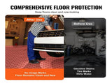 Garage Tiles Interlocking 12x12 in 50 Pack Garage Flooring Tiles Red V952-CKDDHSJ501212FZ13V0