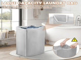 3 Pcs Laundry Sorter Cart Replacement Bags, Heavy Duty Oxford Hamper Liners for 3 Section Carts, V1188-MS-721-237