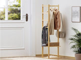 Artiss Clothes Rack Airer Coat Stand Bamboo BAM-C-CR01-NT
