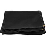 10 x 10 Ft Blanket Black Fiberglass Blanket Portable Fiberglass Fire Retardant Blanket V952-HT10X10HS00000001V0