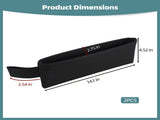 2PCS Car Seat Gap Organizers, PU Leather Car Console Side Pocket, Universal Car Seat Gap Filler V1192-AZ-W-18282