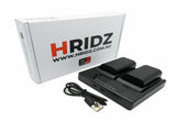 HRIDZ LP-E6 2 Batteries and 1 Dual Charger for Canon LP-E6n LP E6 Battery V571-TFDCB2B1C1BLPE6