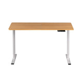 Artiss Standing Desk Height Adjustable 140cm Ergonomic Office Desk Oak HASD-ET156E-WHWD