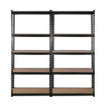 Giantz 4x1.8M Garage Shelving Warehouse Rack Pallet Racking Storage Shelve Black WR-9X18-BKX4