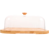 SWETRACE Bamboo Cake Serving Set Food Cover With Elegant Design For Set 10.2X10.2X5.1In V1189-LWWAL-20260327-03562