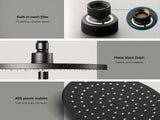 Cefito 9'' Rain Shower Head Set Handheld Round High Pressure Mixer Tap Chrome SHOWER-A1-RO-9-BK-MIXER-RO