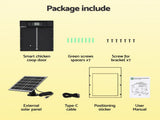 Giantz Automatic Chicken Coop Door 37cm Solar Powered Smart App Control Black FIK-COOP-DOOR-SOLAR