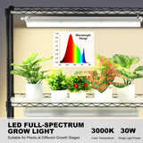 VEVOR Plant Stand with Grow Lights 4 Tiers 90W 150 cm Tall Plant Grow Shelf V952-GNZWJ150CM90W4H6VV3