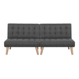 Artiss 2x Sofa Bed Couch Single Seater Fabric Grey SBED-E-SOLO86-GYX2