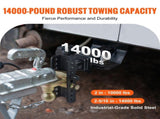 Adjustable Trailer Hitch, 152.4 mm Drop & 114.3 mm Rise Hitch Ball Mount with 50.8 mm Receiver, V952-SQTQJTCB2225DZS3SV0