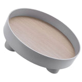 Round Plastic Serving Tray Cosmetic Storage Table Desk Organizer Container for Snack Food Ornaments V1294-YM0716-3117220164712