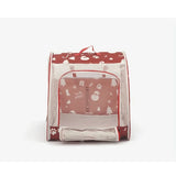 Christmas Portable Car Pet Carrier, Foldable Soft-Sided Cat & Dog Crate, 505050cm, Mesh Windows, V1232-CWL-MG-001