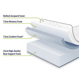 Double 30cm Green Tea Memory Foam Mattress Cooling Comfort with CertiPUR-US Certified Foam V63-826501