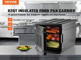 Insulated Food Pan Carrier, 90L Hot Box for Catering, LLDPE Food Box Carrier with Double Buckles, V952-SPBWXHSEPP90LLAXYV0