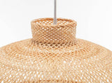 Natural Hand Woven Bamboo Dome Pendant Lamp Hanging Light Rattan Style V563-75186