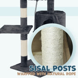 Cat Tower Tree Scratching Post Dark Grey Condo 112cm V178-66918