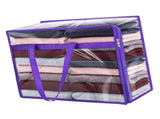 6PCS Clothes Storage Bag Transparent PVC Dust Proof Space Saving Clothes Bag for Bedding Quilt V1294-YM0901-3117250021711