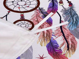 Dream catcher Printed Duvet Cover Set with Matching Pillowcases - white-Single V745-AQ042320S3