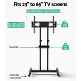 Artiss Mobile TV Stand for 23"-65" TVs Mount Bracket Portable Solid Trolley Cart TV-MOUN-B-DVD014