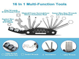 Bike Bag & Bicycle Tire Pump,Tire Puncture Kit,Bike Multi Tool Set,Maintain Bike V1192-AZ-W-31154