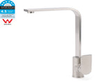 WELS Brushed Nickel Square Kitchen Sink Laundry Mixer 360 Swivel Faucet Tapware V1233-KRS501N