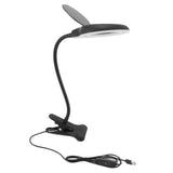 Clip On Magnifying Glass with Light Iron and PP Adjustable LED Magnifying Desk Lamp for Soldering V1294-YM0706-3117230248311