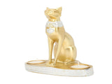 Ancient Egyptian Statue Cat Candle Holder Handwork Creativity Candlestick Egyptian Figurine for V1294-YM0901-3115230130712