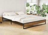 Artiss Bed Frame Metal Bed Frame Bed Base OSLO - Double MBED-C-OSLO-D-BK