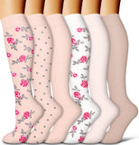 6Pairs Compression Socks for Women and Men - Best for Circulation, Running, Athletic, Recover, V1189-LWWAL-20260325-00650