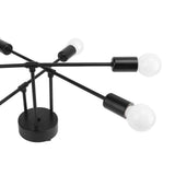 LED Flush Mount Ceiling Light Fixture Iron Art Modern 6 Light E26 Bulbs Chandelier for Bedroom V1294-YM0901-3119240122711
