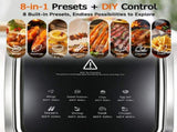 6.0QT Glass Air Fryer with Touchscreen Control 1500W, Power-Off & Overheat Protection, Adjustable V1107-CS-ZAILXA20