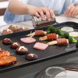 SOGA 48cm 68cm Electric BBQ Grill Teppanyaki Tough Non-Stick Surface Hot Plate Kitchen Bundle KOREANBBQPLATE4868CM