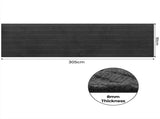 Marlow Extra Large Floor Rug Non Slip 90cm x 305cm Grey FR2046-TR-DG