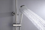 2023 Brushed Nickel Solid Stainless Steel 304 made shower set w diverter 200 mm head sprayer hand V549-NICKELSHOWERSET