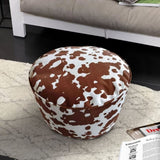 SOGA 48x35cm Round Soft Pouffe Seat Cushion Elegant Home Accent Dcor Stylish Footstool POUFFE637