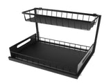 Under Sink Organizer L Shape 2 Tier Slide Out Sink Shelf for Under Kitchen Bathroom Sink Organizers V1294-YM0703-3117230031311