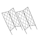 2Pcs Black Vegetable Trellis for Climbing Plants Folding Durable Garden Rack V1369-AZ3-W-19270