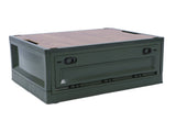 Foldable Camping Storage Box with Lids Versatile Stackable Movable Portable Camping Storage Bin with V1294-YM0901-3117240206314