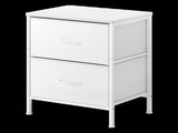 Levede Bedside Table Storage Nightstand Bedroom Storage NI1058-WH_NZ