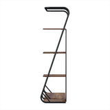 Artiss Clothes Rack Wardrobe Coat Stand 4-Tier Walnut HANGER-C-02-MET-WAL