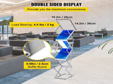 Literature Rack, 6 Pockets, Pop up Aluminum Magazine Rack, Lightweight Catalog Holder Stand V952-LHJJCZDSSM6A4NJPRV0