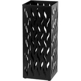 Metal Umbrella Indoor Holder Entryway Hollowed Square Decorative Umbrella Racks and Stands V1192-AZ-W-31842