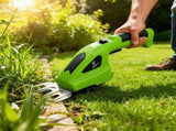 Carbon Steel Electric Pruning Shears 2-in-1, Cordless Hedge Trimmer, Grass & Shrub Cutter, V1232-DDXJ-YY-001