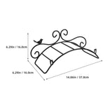 Black Garden Hose Holder Wall Mount Rack Made from Premium Iron for Indoor and Outdoor Hose Storage V1366-AZ2-W-19374