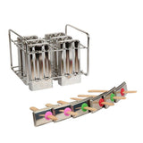 Popsicle Molds,Stainless Steel Non-Stick Ice Molds, Freesicle Mold Reusable Easy Release Ice V1366-AZ2-W-25319