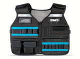 tool vest, multi pocket vest, industrial tool vest, safety vest, tool storage vest, breathable V1102-144-BLA-68377